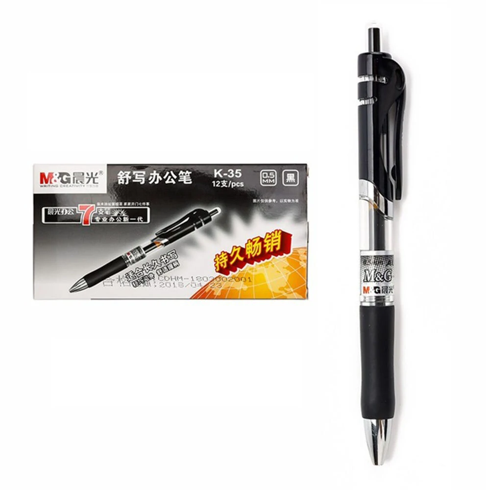 CANETA DE GEL PRETA K-35 0.5