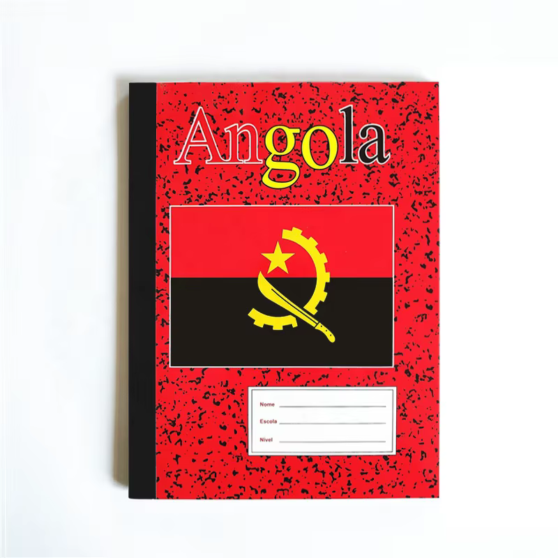 CADERNOS CAPA VERMELHA ANGOLA