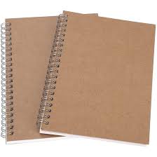 CADERNO A4 LISO 72 PAGINAS CAPA CASTANHA