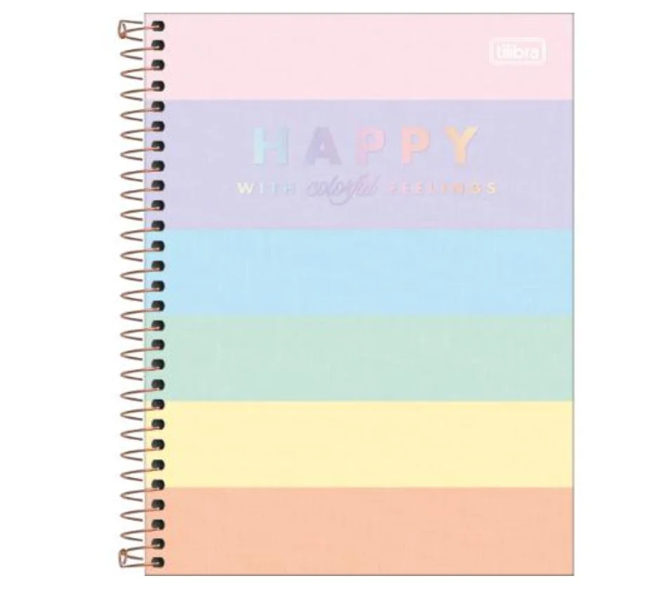 CADERNOS COM BARRAS COM COLORIDAS