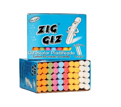 CAIXA DE GIZ COLORIDO