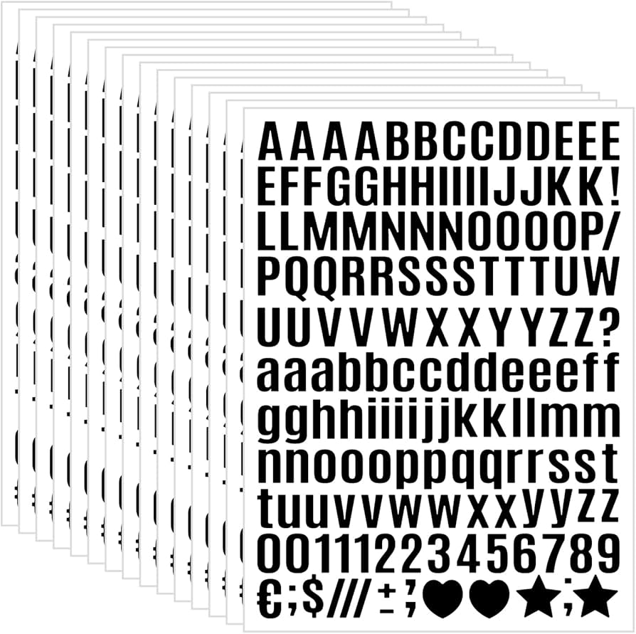 ADESIVO DE PAREDE GRAFICO COM LETRAS PEQUENO