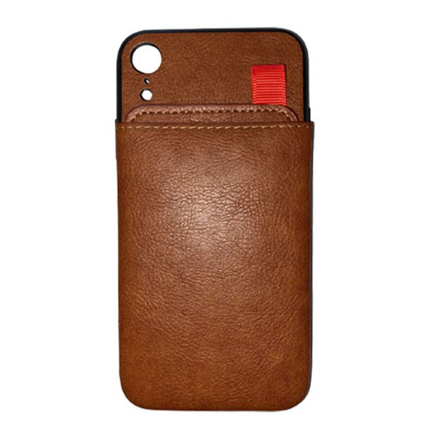 CAPA DE COURO DE LUXO IPHONE XR