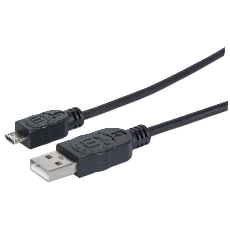 CABO USB-A 1.8MT TO MICRO-B PRETO MANHATTAN