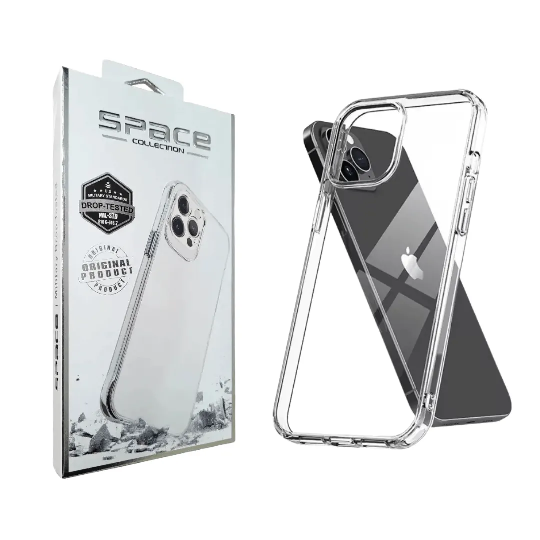 CAPA DE IPHONE 14 PRO TRANSPARENTE COM EFEITO DE ASTRONAUTA