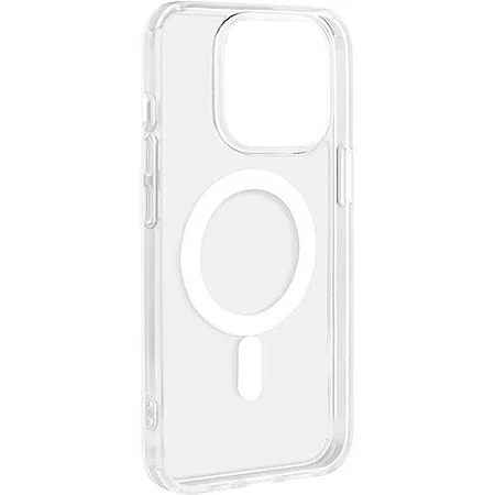 CAPA DE IPHONE 15 PRO TRANSPARENTE COM EFEITO MAGNETICO