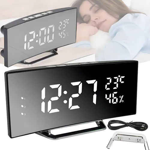 DESPERTADOR ESPELHADO DIGITAL