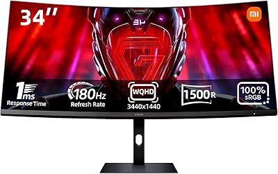 MONITOR GAME DA XIAOMI 34`` HDMI USB 2.0 180Hz