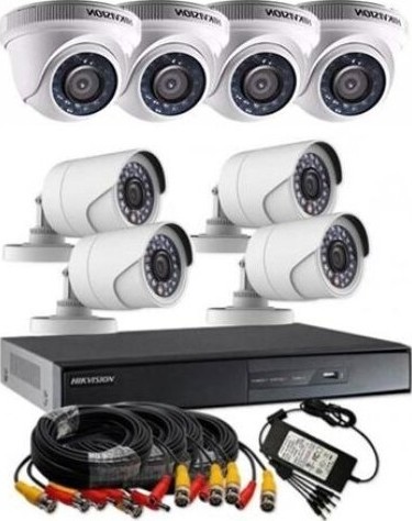 KITE DE VIGILANCIA DE 8 CAMERAS HIKVISION