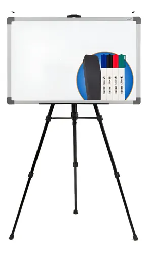 QUADRO BRANCO COM SUPORTE 70X100