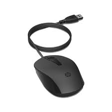 MOUSE COM FIO HP 150 PRETO
